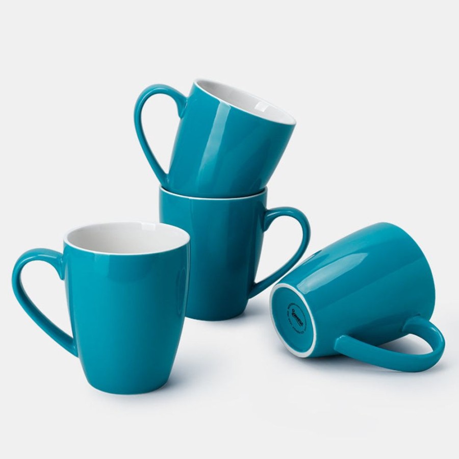 Shop Sweese | 16 Ounce Steel Blue Porcelain Mugs, Set Of 4