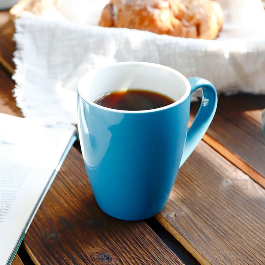 Shop Sweese | 16 Ounce Steel Blue Porcelain Mugs, Set Of 4