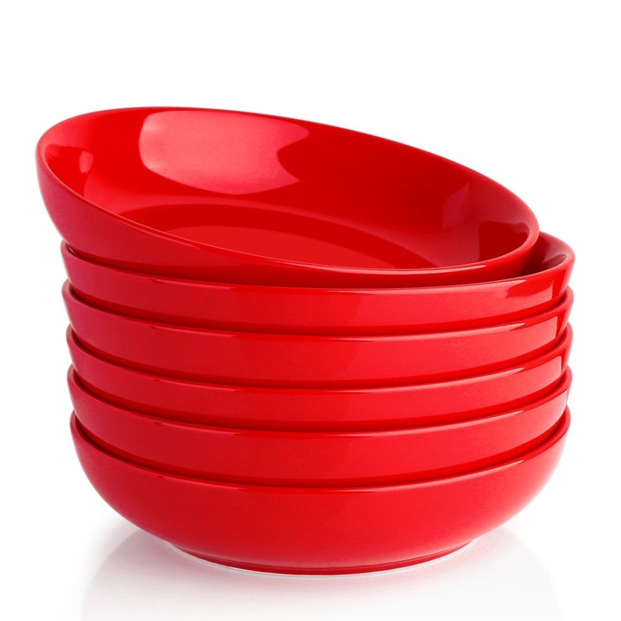 Shop Sweese | Red Porcelain Pasta Bowls