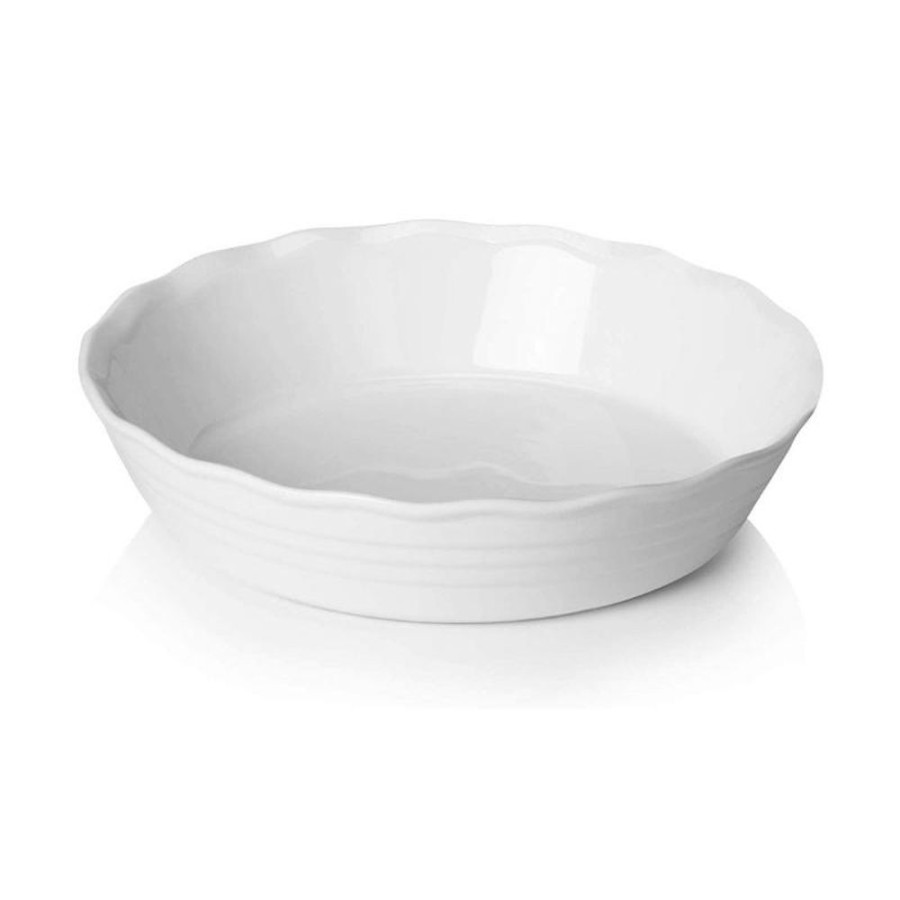 Shop Sweese | Color Porcelain Pie Plate With Ruffled Edge