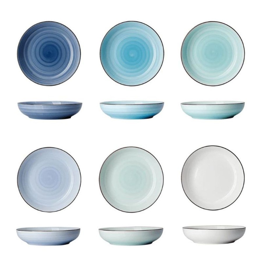 Shop Sweese | Blue Gradient Porcelain Pasta Bowls