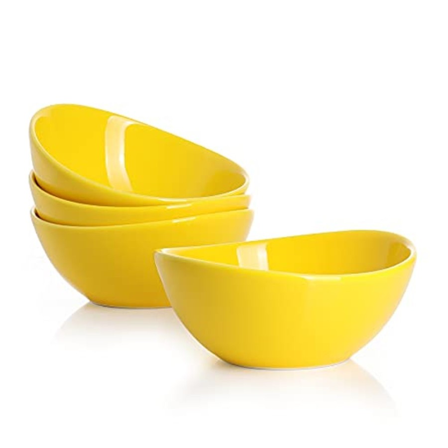 Shop Sweese | Yellow Curved Porcelain Bowls