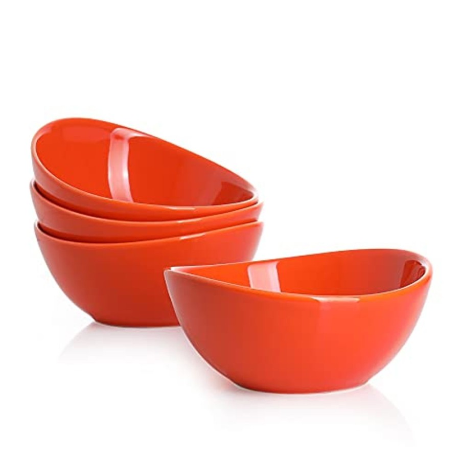 Shop Sweese | Orange Curved Porcelain Bowls