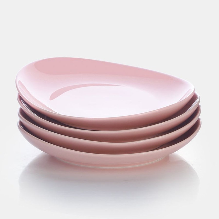 Shop Sweese | Pink Curved Porcelain Plates