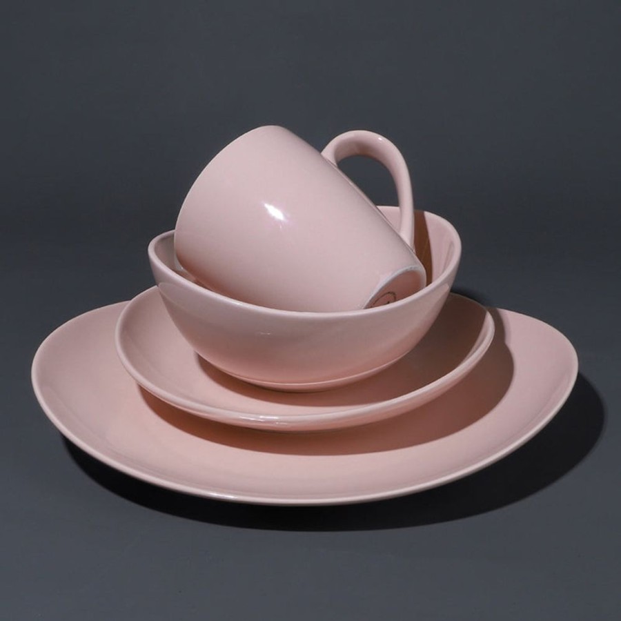 Shop Sweese | Pink Curved Porcelain Plates