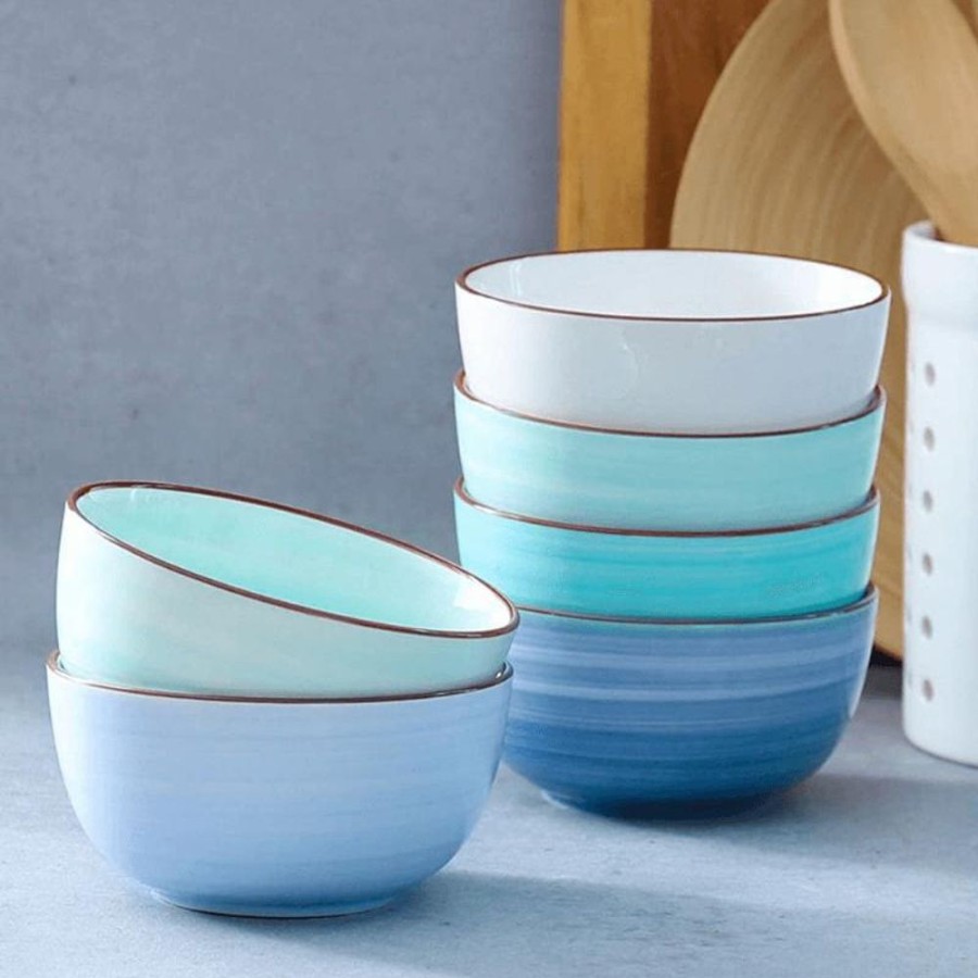 Dinnerware Sweese | Blue Gradient Porcelain Bowls