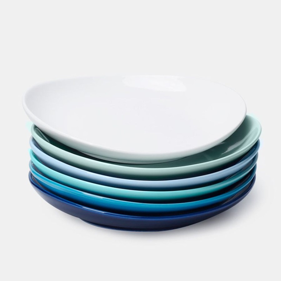 Dinnerware Sweese | Blue Assorted Curved Porcelain Plates