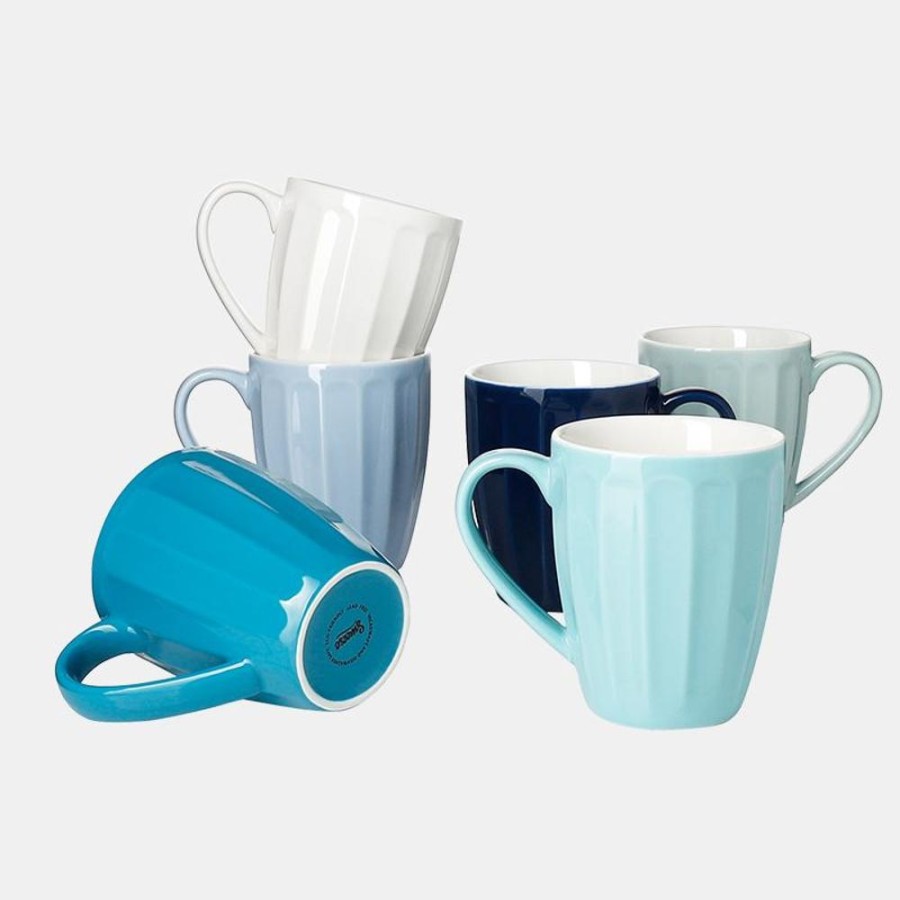 Shop Sweese | 14 Ounce Fluted Porcelain Mugs