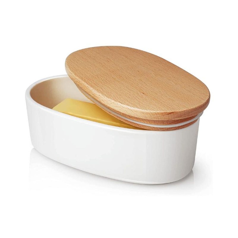 Entertaining Sweese | Airtight Oval Butter Dish With Lid