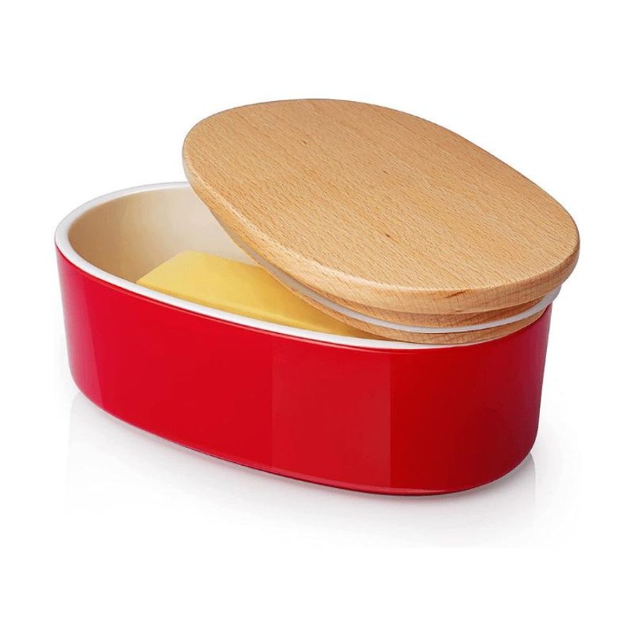 Entertaining Sweese | Airtight Oval Butter Dish With Lid