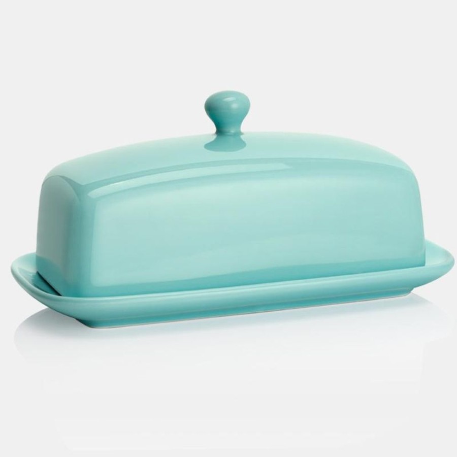 Entertaining Sweese | Porcelain Rectangle Butter Dish With Lid