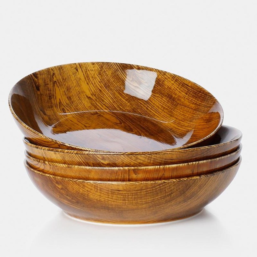 Shop Sweese | Woodgrain Porcelain Pasta Bowls