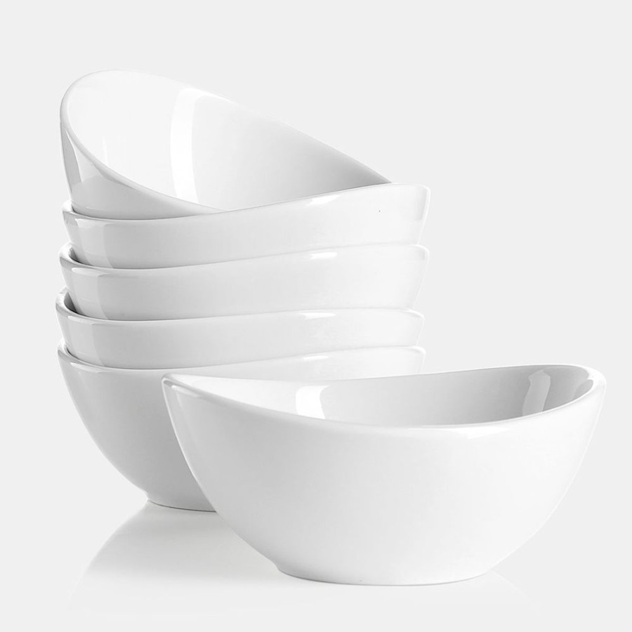 Dinnerware Sweese | White Curve Porcelain Bowls