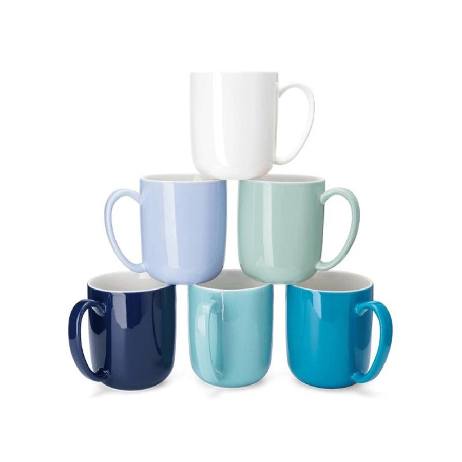 Shop Sweese | Blue Assorted Porcelain Mugs, Set Of 6