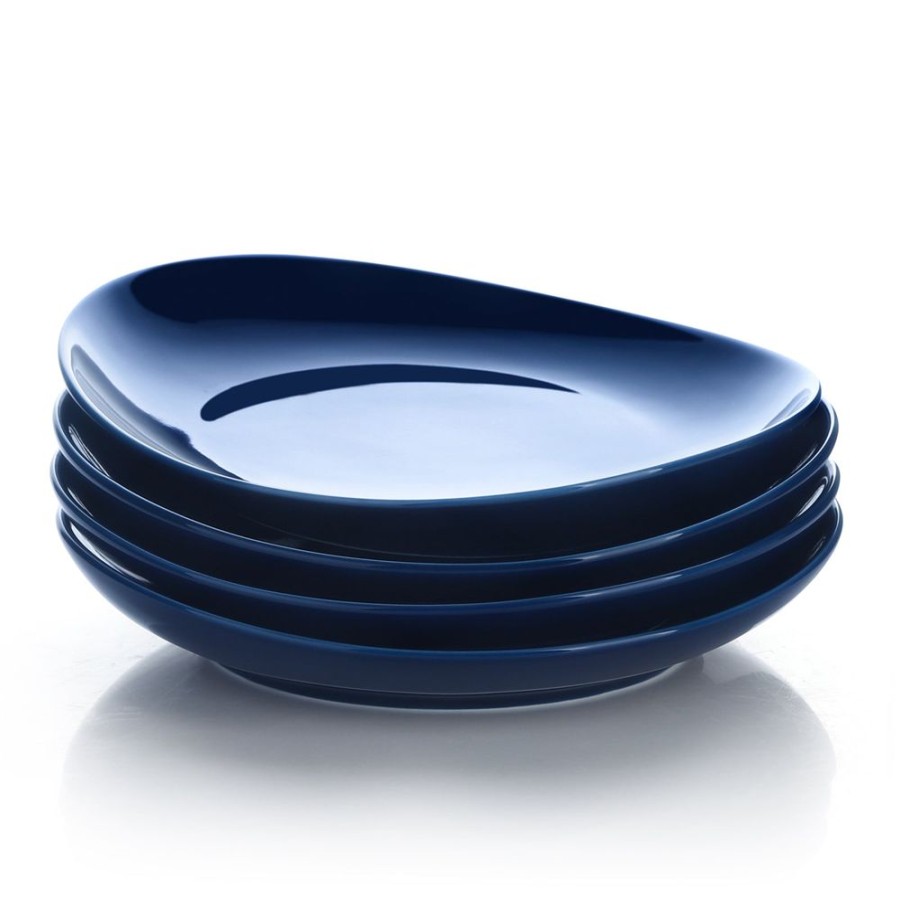 Dinnerware Sweese | Navy Curved Porcelain Plates