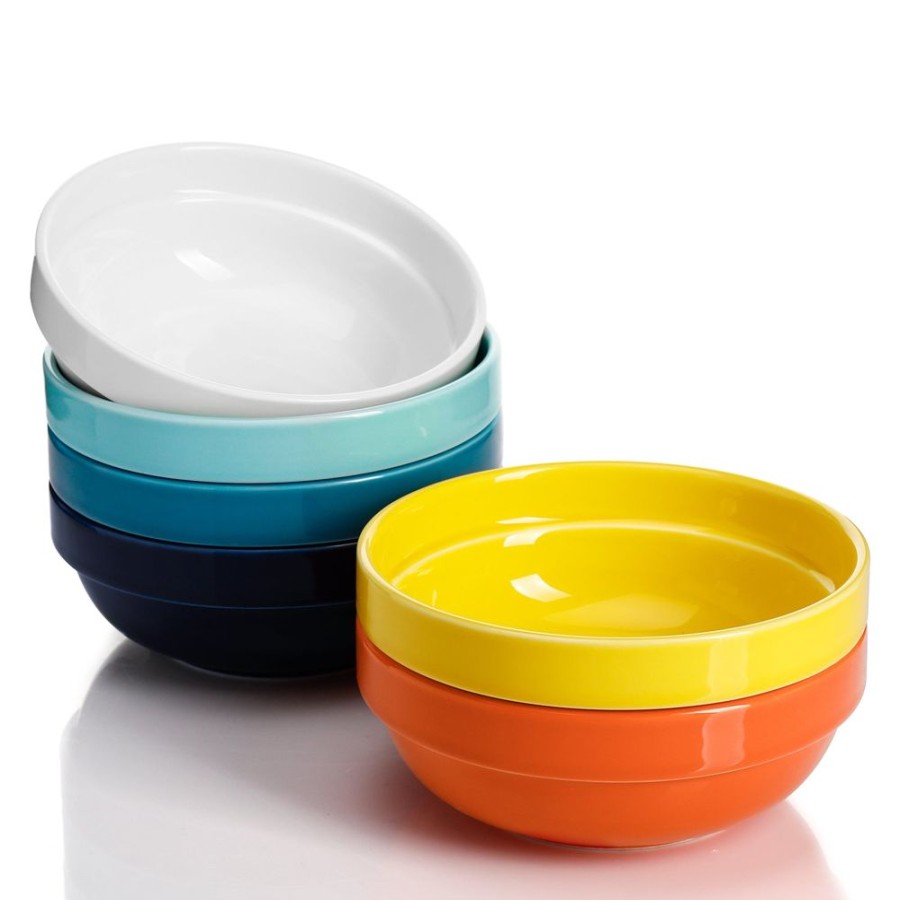 Shop Sweese | Muticolor Round Porcelain Stackable Bowls Hot Assorted Colors