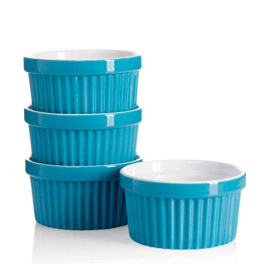 Entertaining Sweese | Steel Blue Cupcake Ramekins