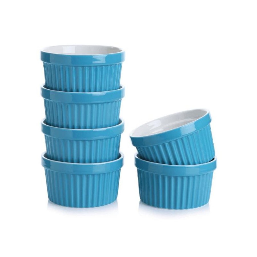 Entertaining Sweese | Steel Blue Cupcake Ramekins