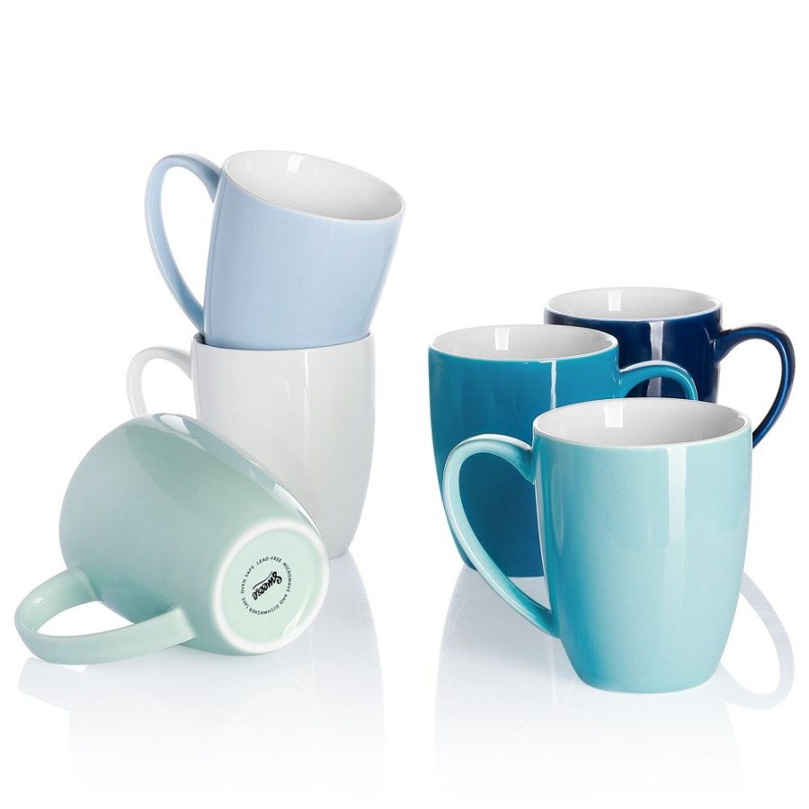 Shop Sweese | Blue Assorted Round Porcelain Mugs