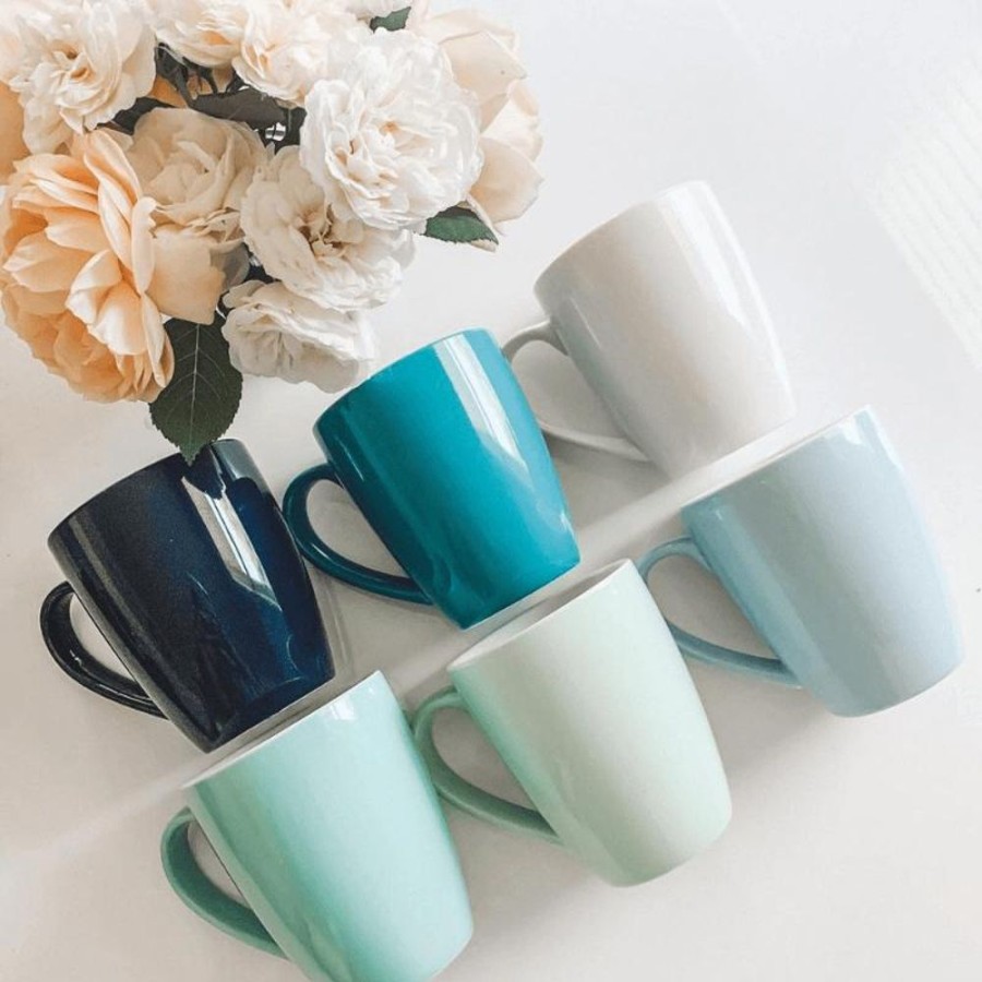 Shop Sweese | Blue Assorted Round Porcelain Mugs