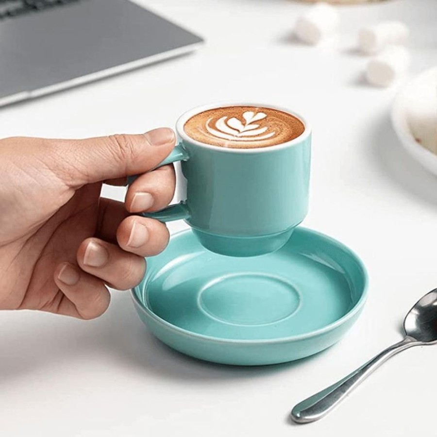 Drinkware Sweese | Espresso Cups With Saucers And Spoons