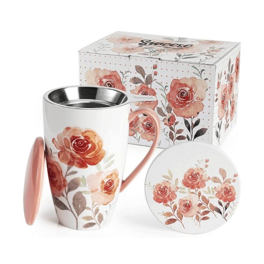 Shop Sweese | Rosa Tea Infuser Mug With Coaster