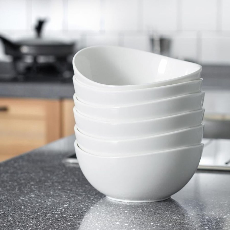 Shop Sweese | White Curve Porcelain Bowls