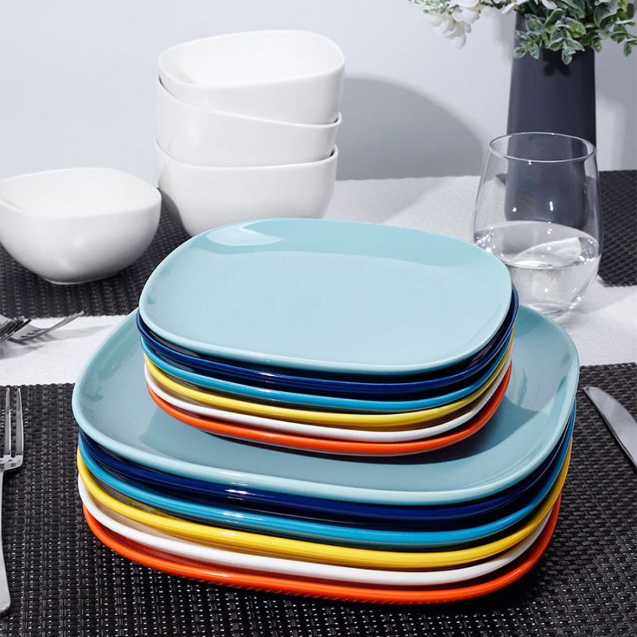 Dinnerware Sweese | Square Hot Assorted Porcelain Plates